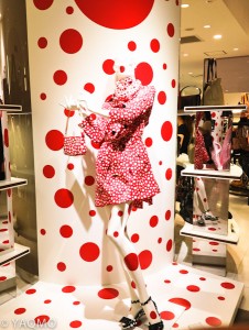 Louis Vuitton/Yayoi Kusama collaboration. Isetan Department Store, Tokyo.