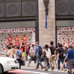 Louis Vuitton/Yayoi Kusama collaboration. Isetan Department Store, Tokyo.