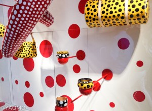 Louis Vuitton/Yayoi Kusama collaboration. Isetan Department Store, Tokyo.